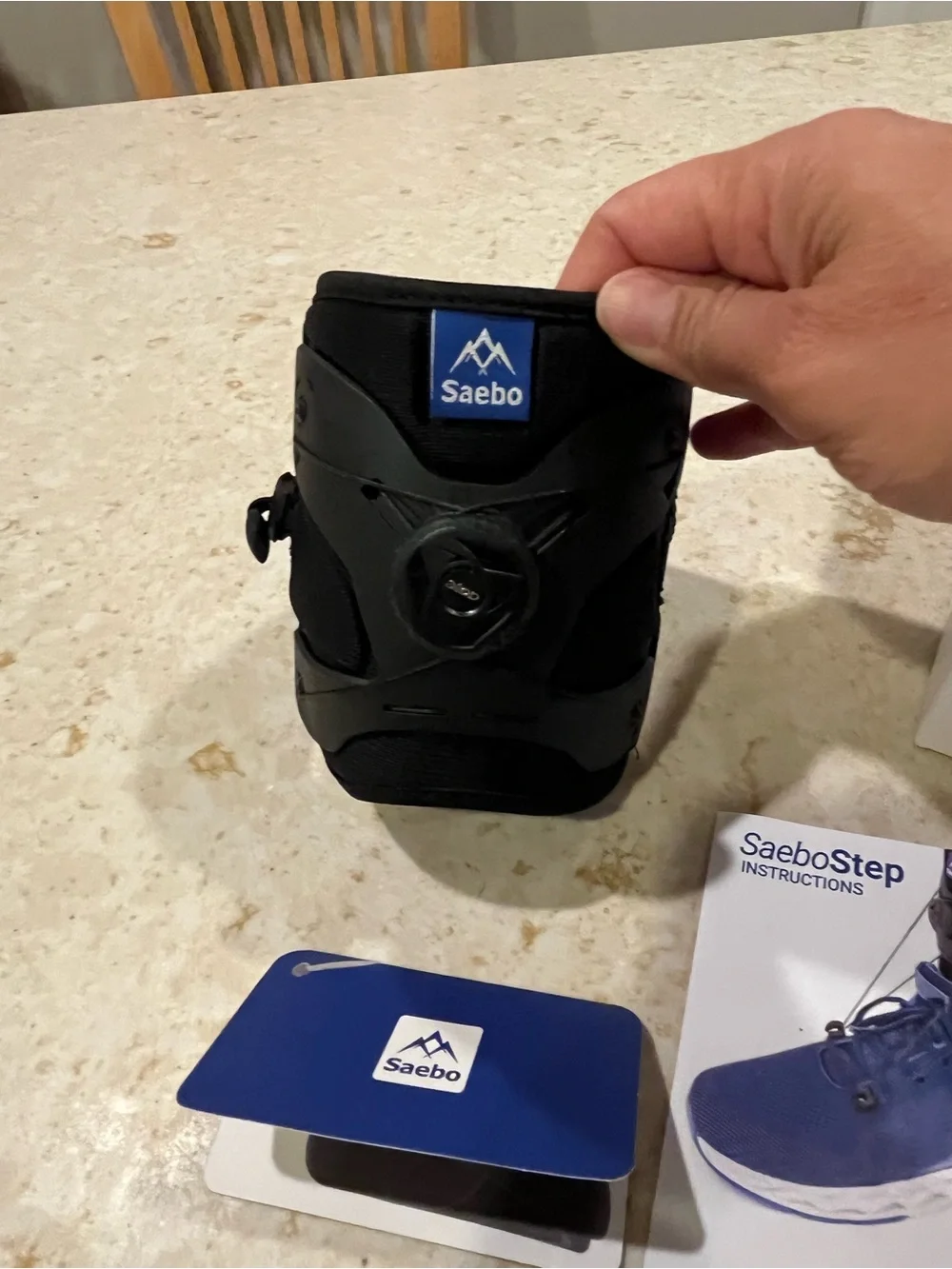 New saebostep Black Ankle-Foot Orthosis (AFO) for foot drop